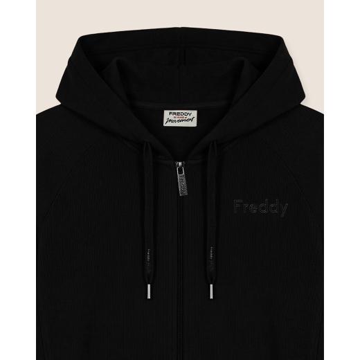FREDDY Women's cropped boxy zip hoodie 2