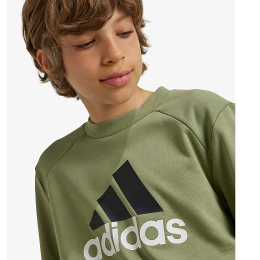 ADIDAS Παιδικό Σετ Φόρμας Χακί Big Logo French Terry Track Suit 2