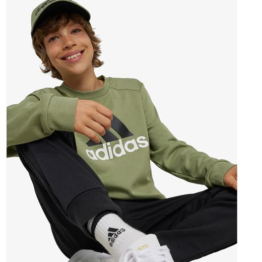 ADIDAS Παιδικό Σετ Φόρμας Χακί Big Logo French Terry Track Suit 3