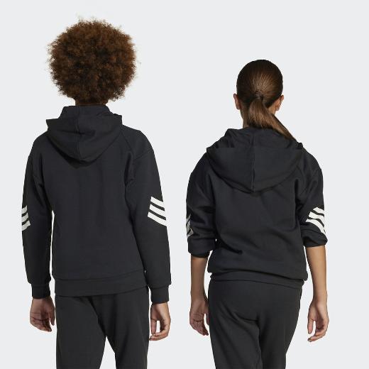 ADIDAS Αθλητική Παιδική Ζακέτα Φούτερ Βαμβακερή με Κουκούλα Future Icons 3-Stripes 1