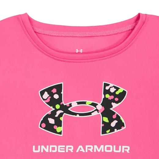 UNDER ARMOUR Girl's Long Sleeve Logo Tee and Printed Leggings Set 1