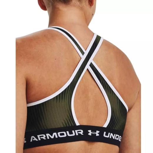 UNDER ARMOUR Crossback Mid Print Γυναικείο Μπουστάκι 2
