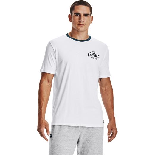 UNDER ARMOUR Originators Athletics Ανδρικό T-shirt Λευκό με Λογότυπο 0