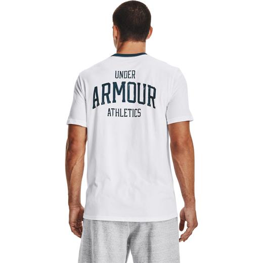 UNDER ARMOUR Originators Athletics Ανδρικό T-shirt Λευκό με Λογότυπο 1