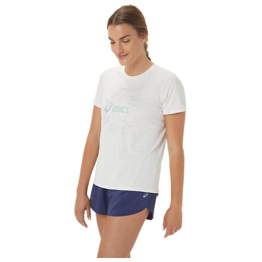 ASICS Αθλητικό Γυναικείο T-shirt με Στάμπα 2
