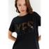 FREDDY COMFORT-FIT T-SHIRT WITH A LARGE SEQUIN “YES” γυναικείο t-shirt - 0