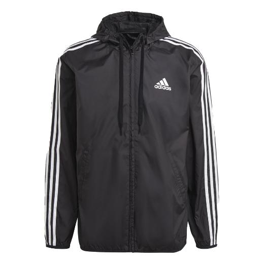 ADIDAS Primegreen Essentials 3 Stripes Ανδρικό Μπουφάν Αντιανεμικό 0