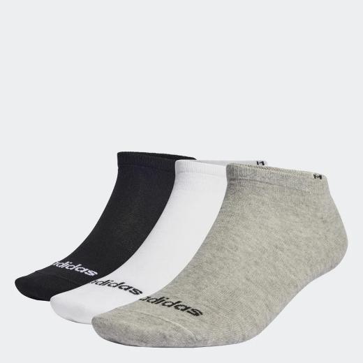 Adidas Thin Linear Αθλητικές Κάλτσες 3 Ζεύγη