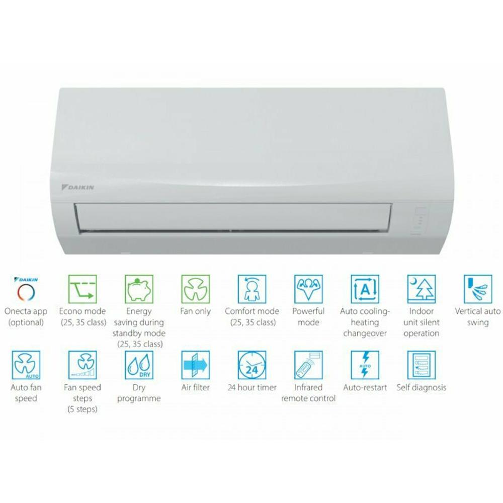 Daikin Sensira FTXF60D / RXF60D Κλιματιστικό Inverter 22000 BTU A++/A+ - 1