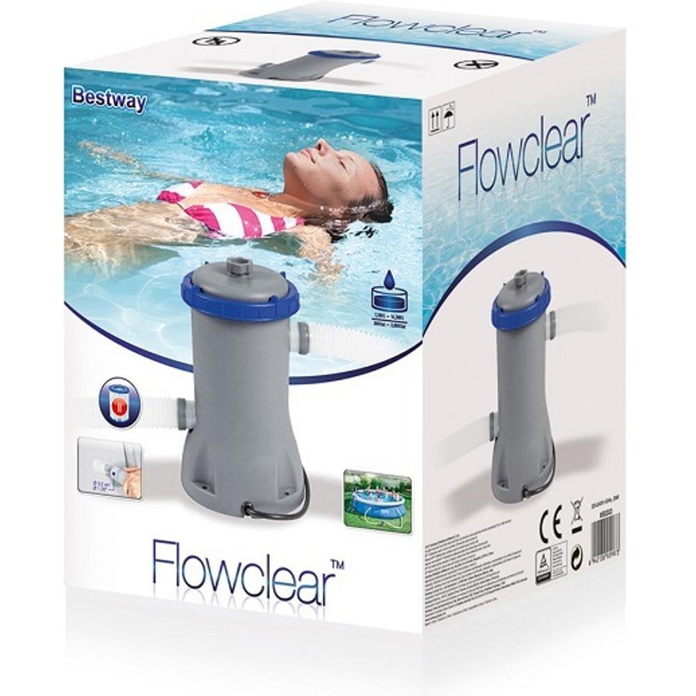 Bestway Pool Pump Flowclear Filter Single Phase with a Maximum Output of 2006 liters/hour - 3