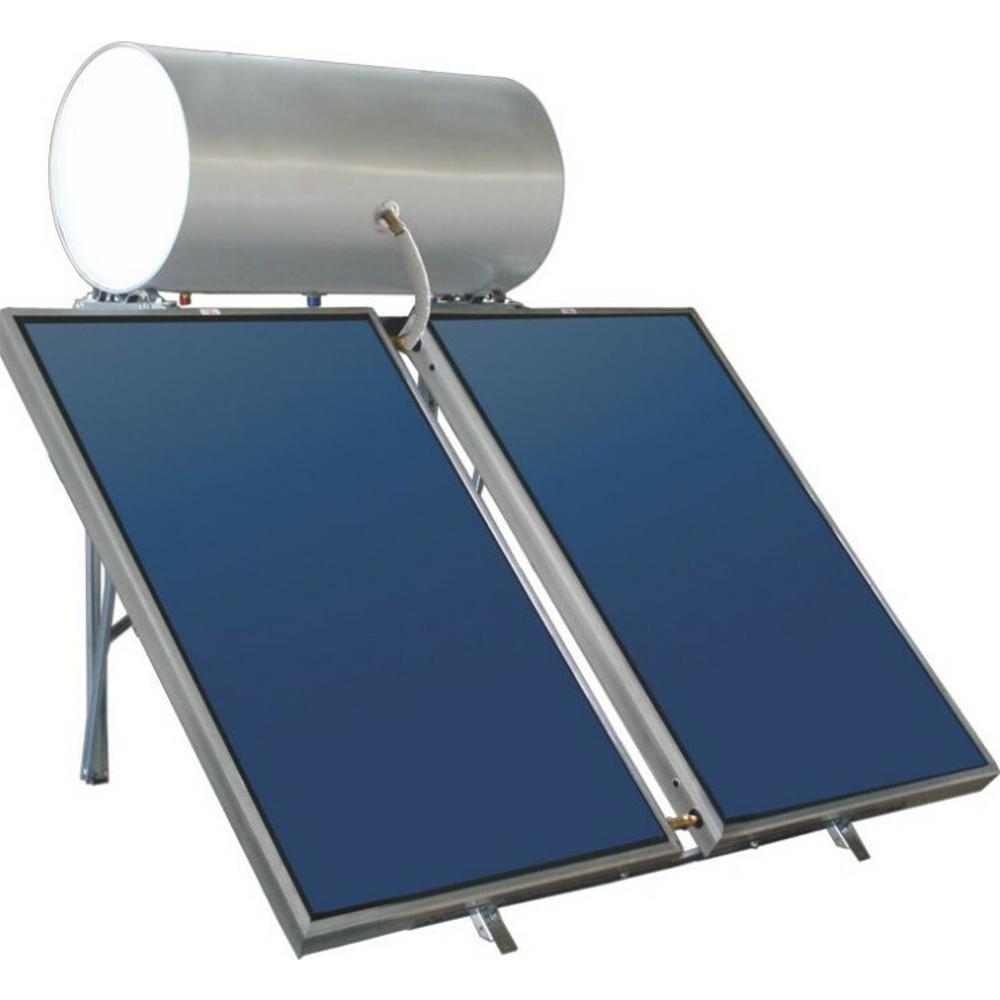 Skyland IN Solar Water Heater 200lt/4.1m² Inox Dual Energy with Selective Collector
