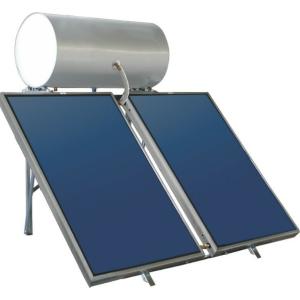 Skyland IN Solar Water Heater 200lt/4.1m² Inox Dual Energy with Selective Collector - 841