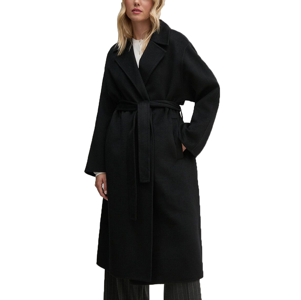 CALVIN KLEIN LS DFACE WOOL LONG WRAP COAT 00040WL571 1