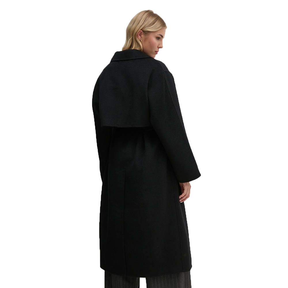 CALVIN KLEIN LS DFACE WOOL LONG WRAP COAT 00040WL571 2