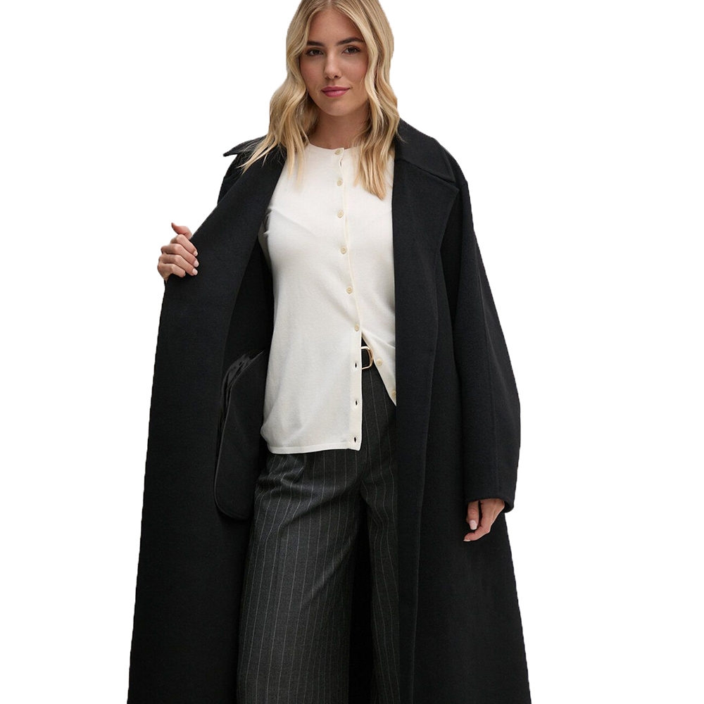 CALVIN KLEIN LS DFACE WOOL LONG WRAP COAT 00040WL571 4