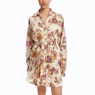 DEVOTION Short Dress Print With Belt (INNER LINING ) "LEMON" 025.316G