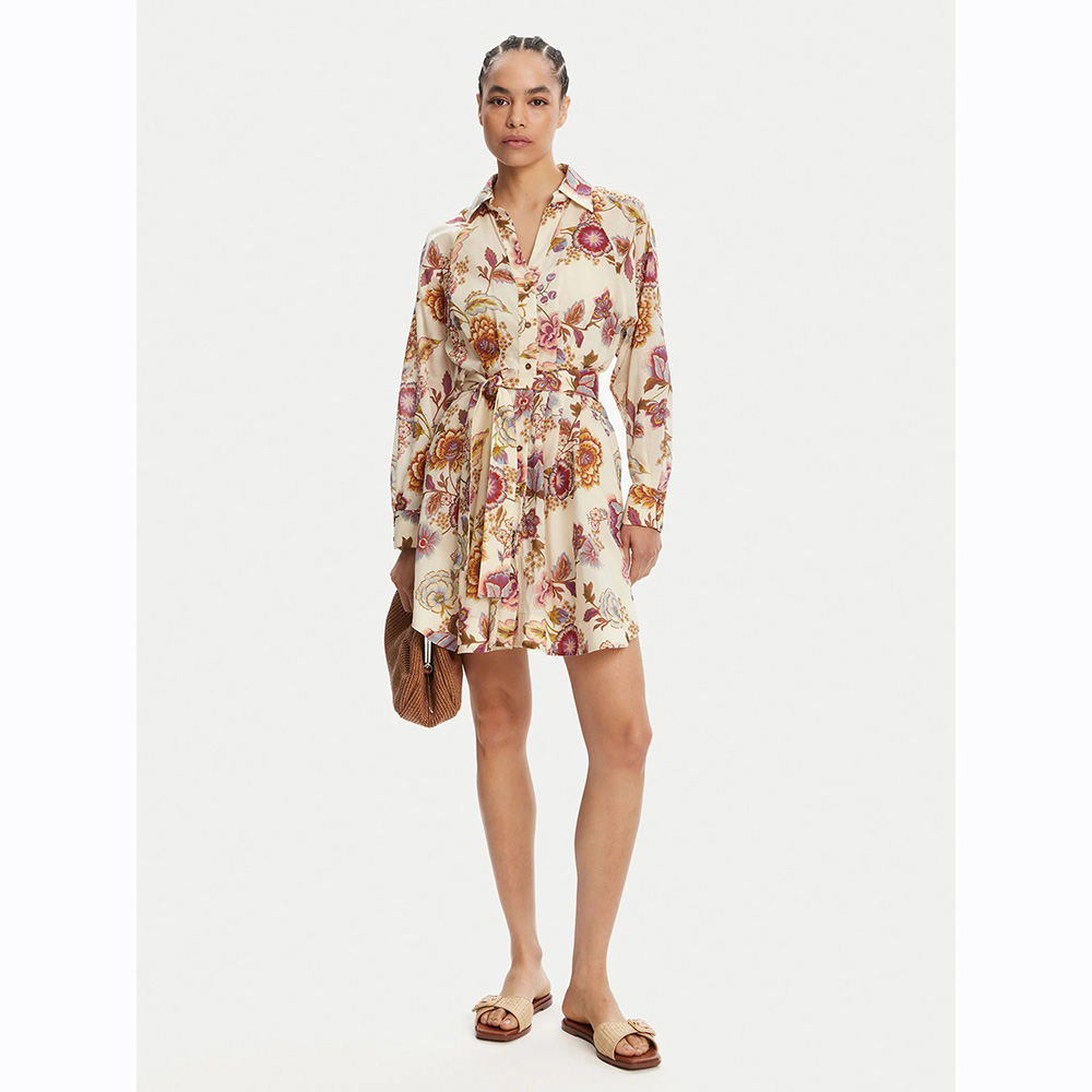 DEVOTION Short Dress Print With Belt (INNER LINING ) "LEMON" 025.316G 3