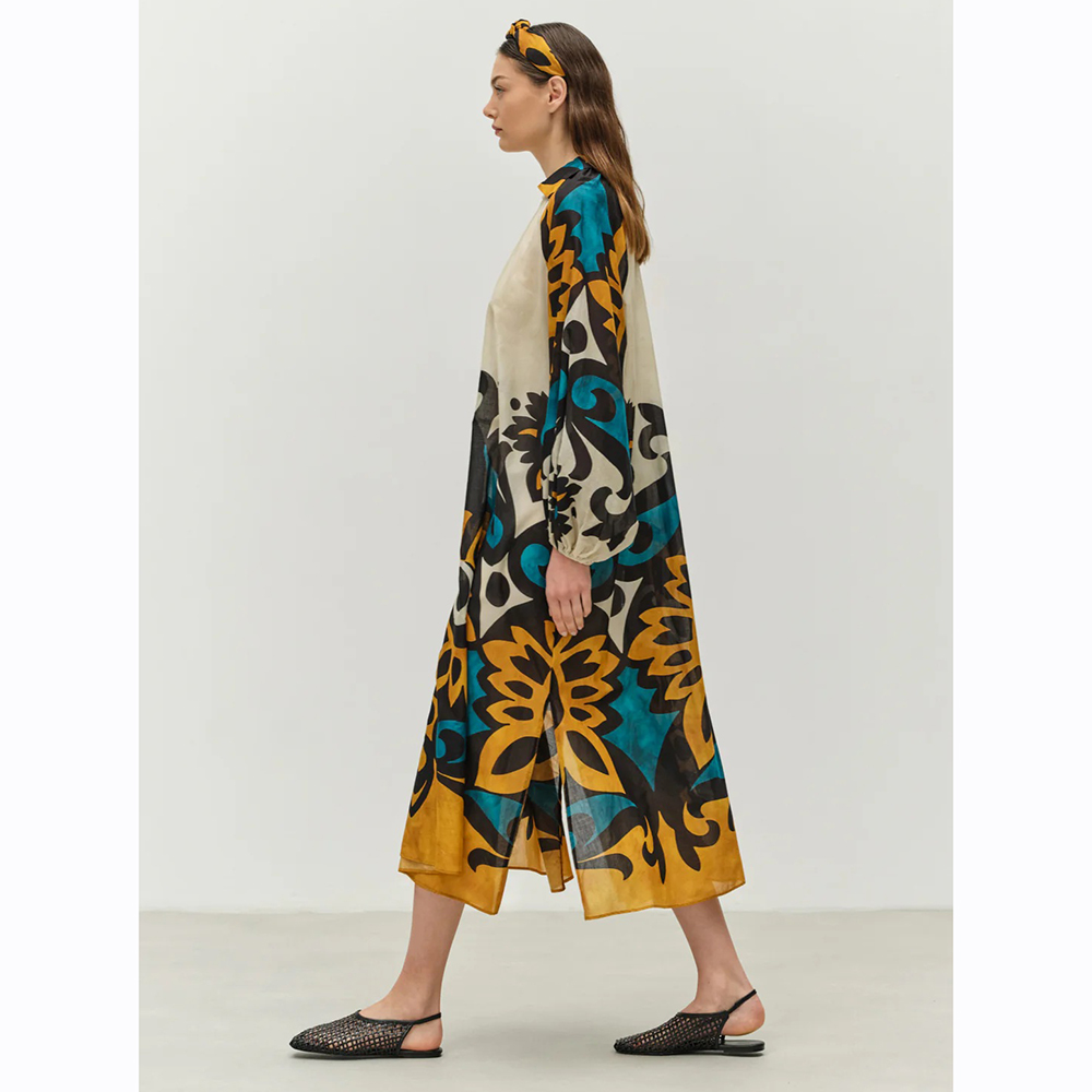 DEVOTION Long Dress Print (INNER LINING) "CHIRPY" 025.328G 2