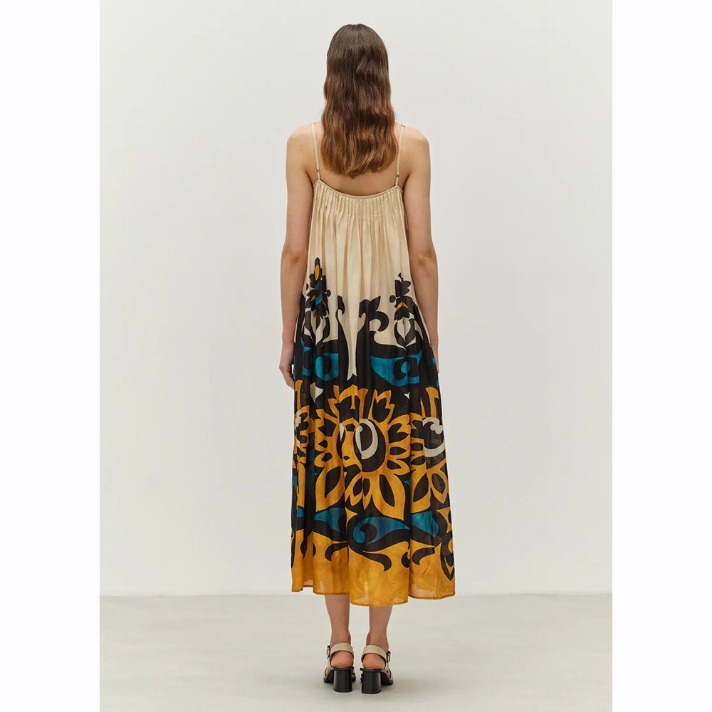 DEVOTION Long dress with print "WARMTH" 025.345G 2