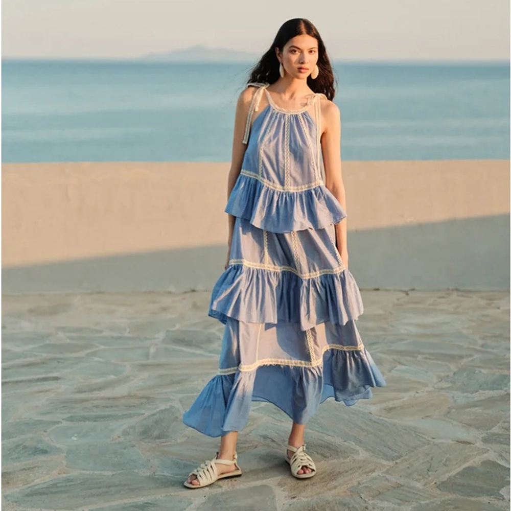 DEVOTION DRESS WITH LACE VOILE "MIRAGE" 026.301G