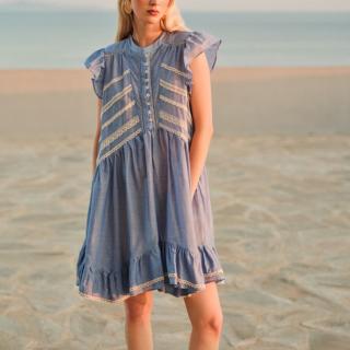DEVOTION DRESS WITH LACE VOILE "LULL" 026.302G