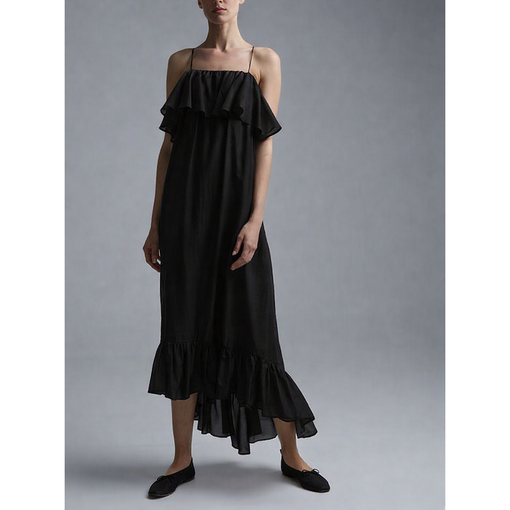 DEVOTION DRESS WITH RUFFLE LYOCELL"AURA" 026.307G