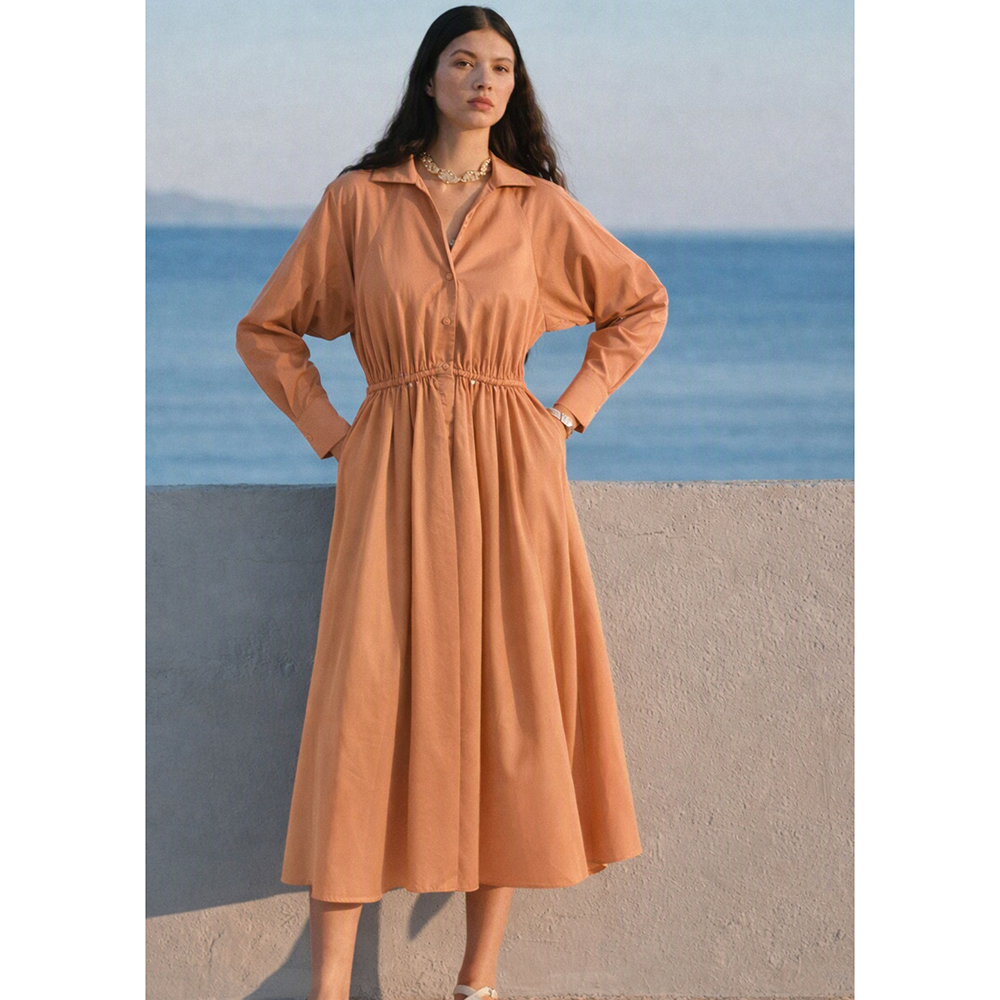 DEVOTION DRESS WITH BELT POPLINE "MEADOW" 026.323G