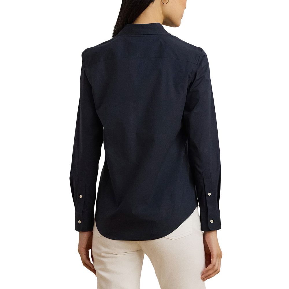 LAUREN RALPH LAUREN 50S STRTCH NON IRON-LS SHIRT W/ CHST EMB 200684553003 2