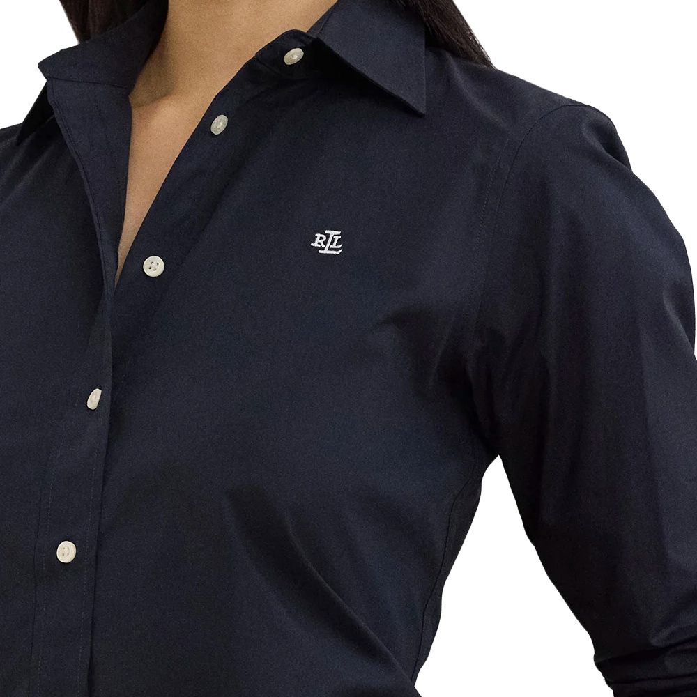 LAUREN RALPH LAUREN 50S STRTCH NON IRON-LS SHIRT W/ CHST EMB 200684553003 3