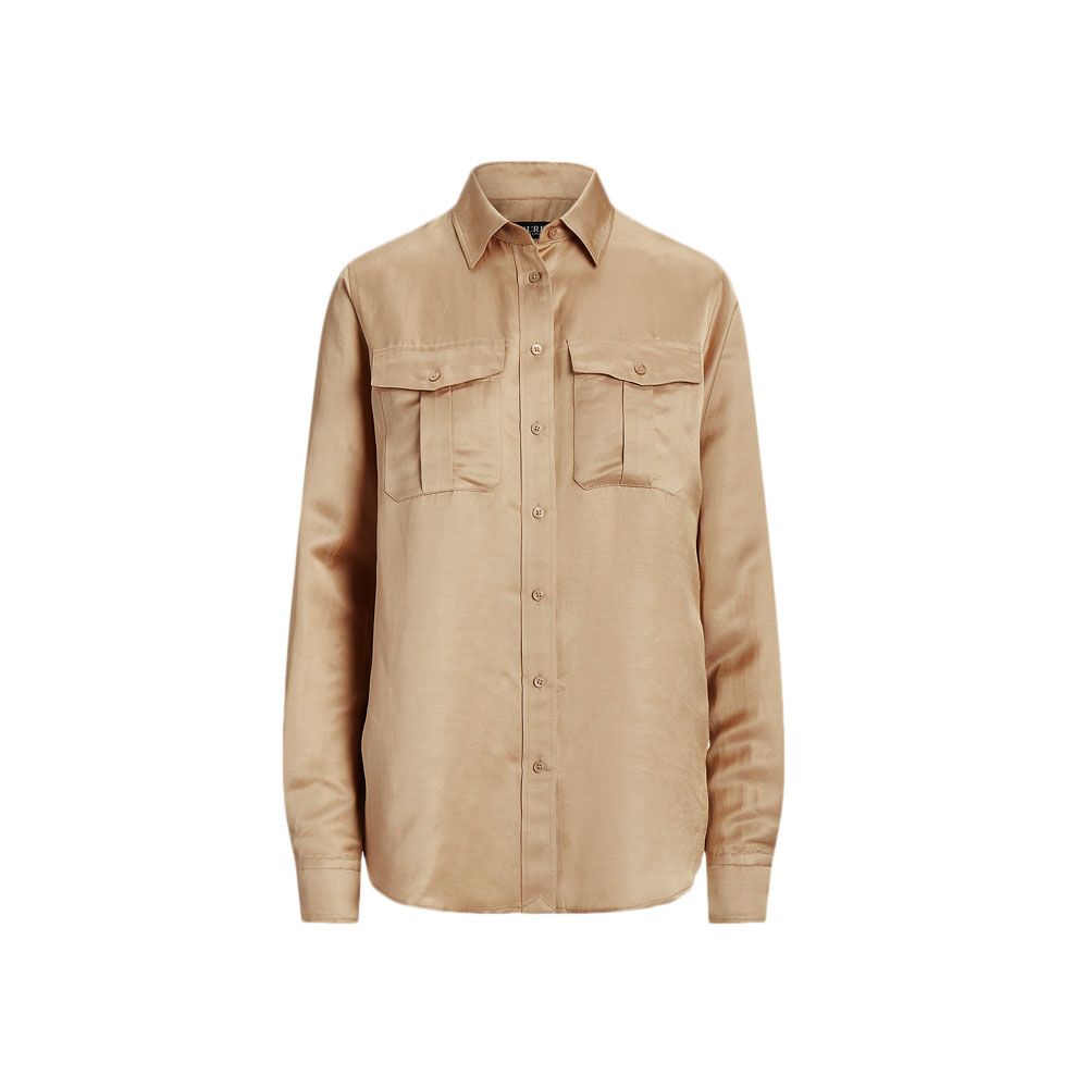 LAUREN RALPH LAUREN COURTENAY-LONG SLEEVE-BUTTON FRONT SHIRT 200909144001 4