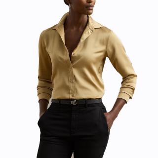 LAUREN RALPH LAUREN JAMELKO-LONG SLEEVE-BUTTON FRONT SHIRT 200918715025