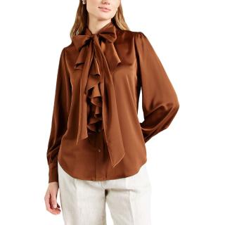 LAUREN RALPH LAUREN DOMILIA-LONG SLEEVE-BUTTON FRONT SHIRT 200940216001