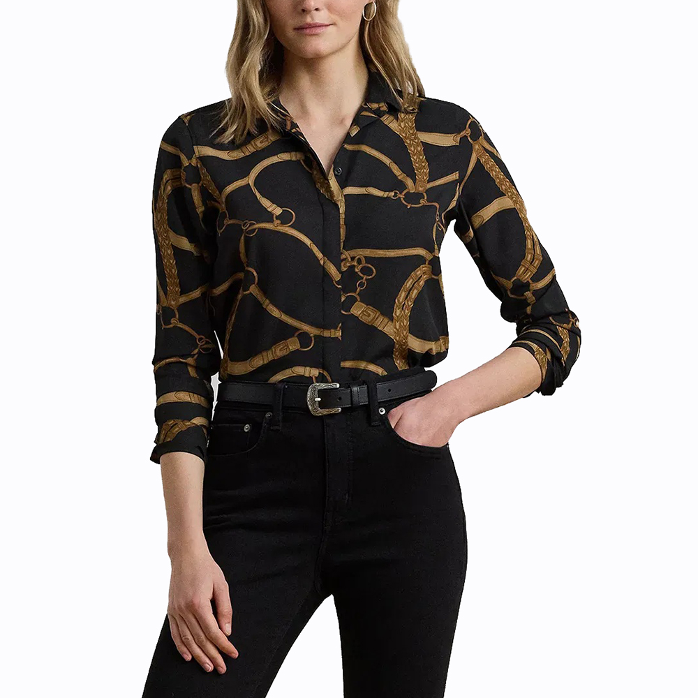 LAUREN RALPH LAUREN KRISTY-LONG SLEEVE-BUTTON FRONT SHIRT 200970823001 1