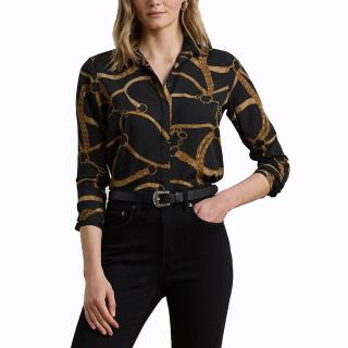 LAUREN RALPH LAUREN KRISTY-LONG SLEEVE-BUTTON FRONT SHIRT 200970823001