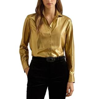 LAUREN RALPH LAUREN KRISTY-LONG SLEEVE-BUTTON FRONT SHIRT 200979902001