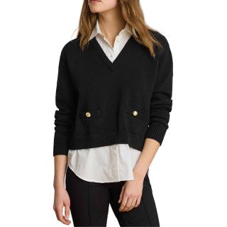 RALPH LAUREN COMBED COTTON-SWEATER-PULLOVER 200B24254