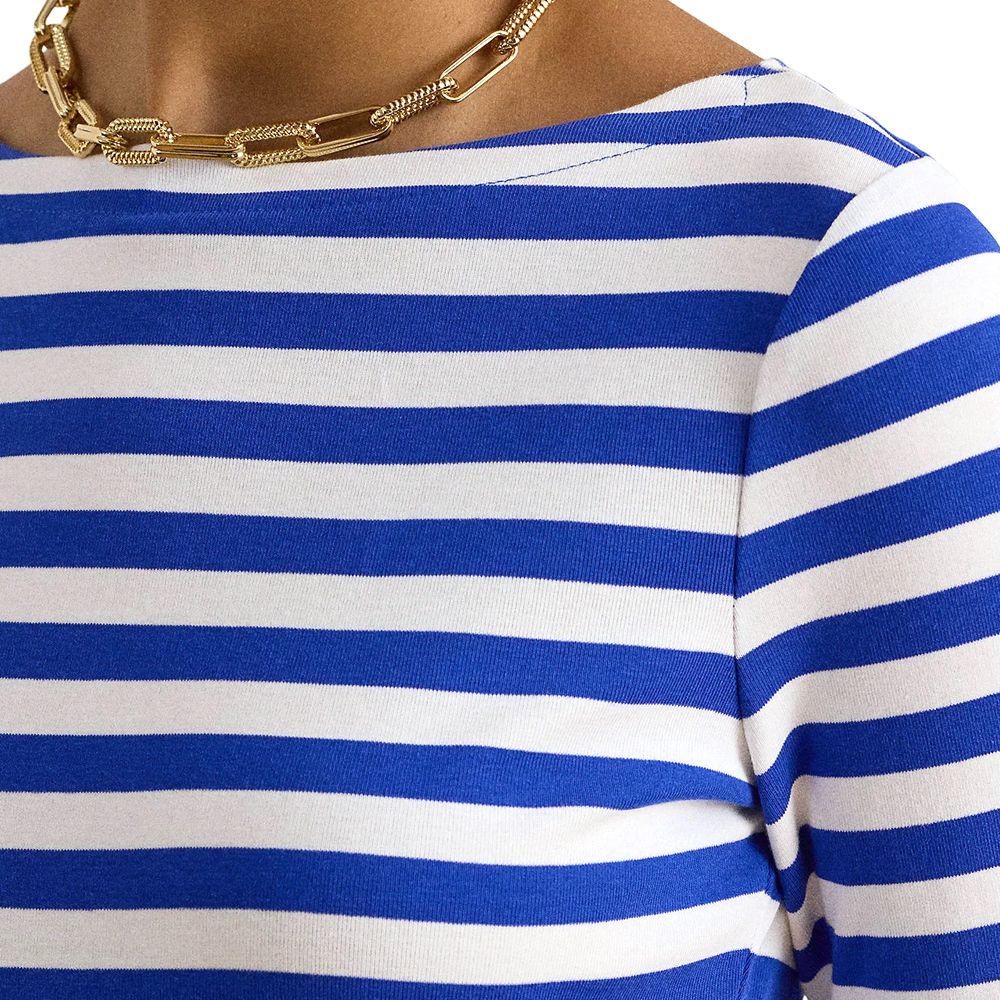 LAUREN RALPH LAUREN RFND STRTCH 1X1 RIB-KNIT TOP 200P03750002 3