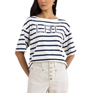 LAUREN RALPH LAUREN COTTON JERSEY-KNIT TOP 200P03752002