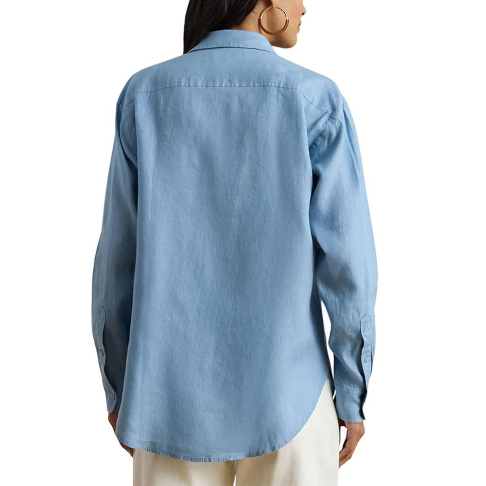 LAUREN RALPH LAUREN TISSUE LINEN-WVN-SHIRT 200P08913001 2