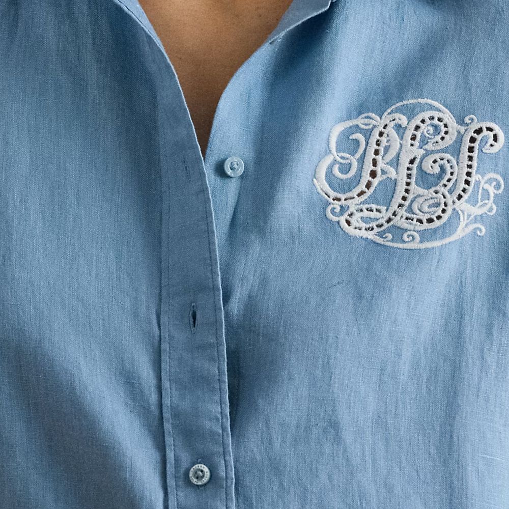 LAUREN RALPH LAUREN TISSUE LINEN-WVN-SHIRT 200P08913001 3