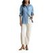 LAUREN RALPH LAUREN TISSUE LINEN-WVN-SHIRT 200P08913001 4