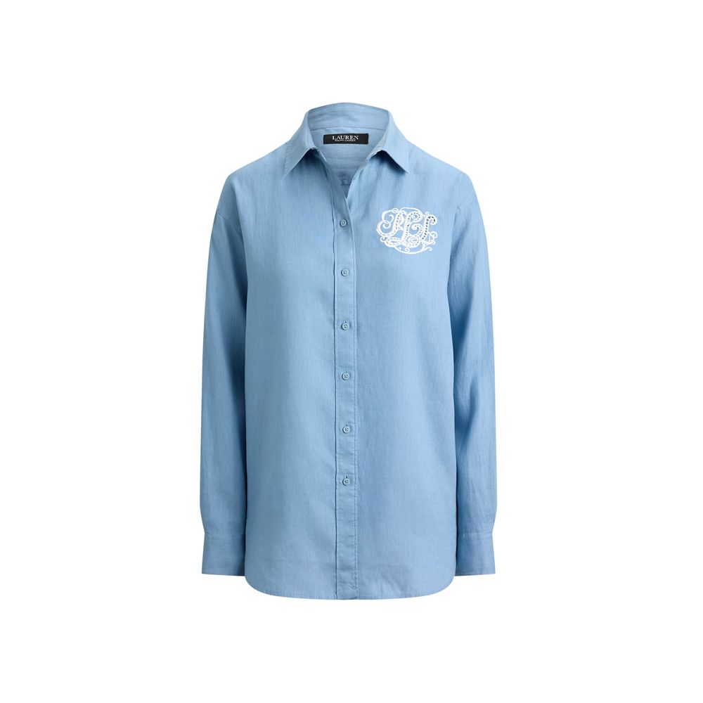 LAUREN RALPH LAUREN TISSUE LINEN-WVN-SHIRT 200P08913001 5