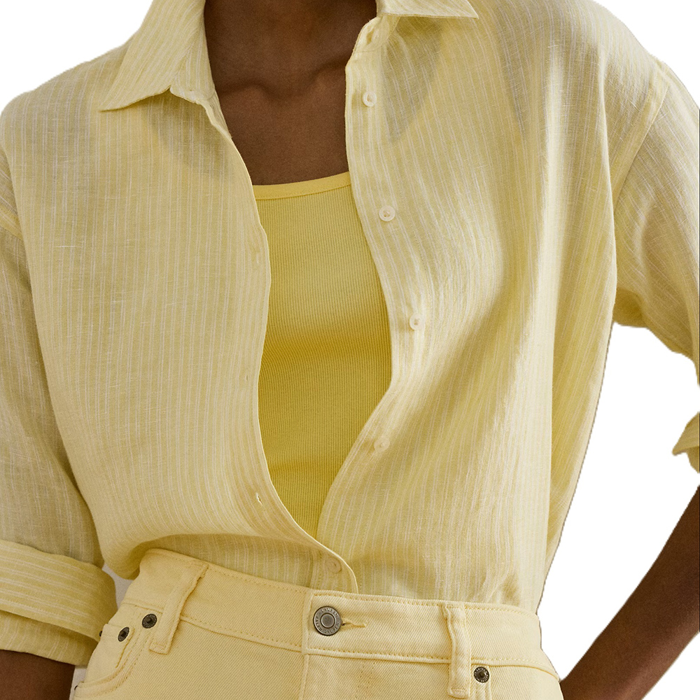 LAUREN RALPH LAUREN Y/D TISSUE LINEN-WVN-SHIRT 200P13588001 3