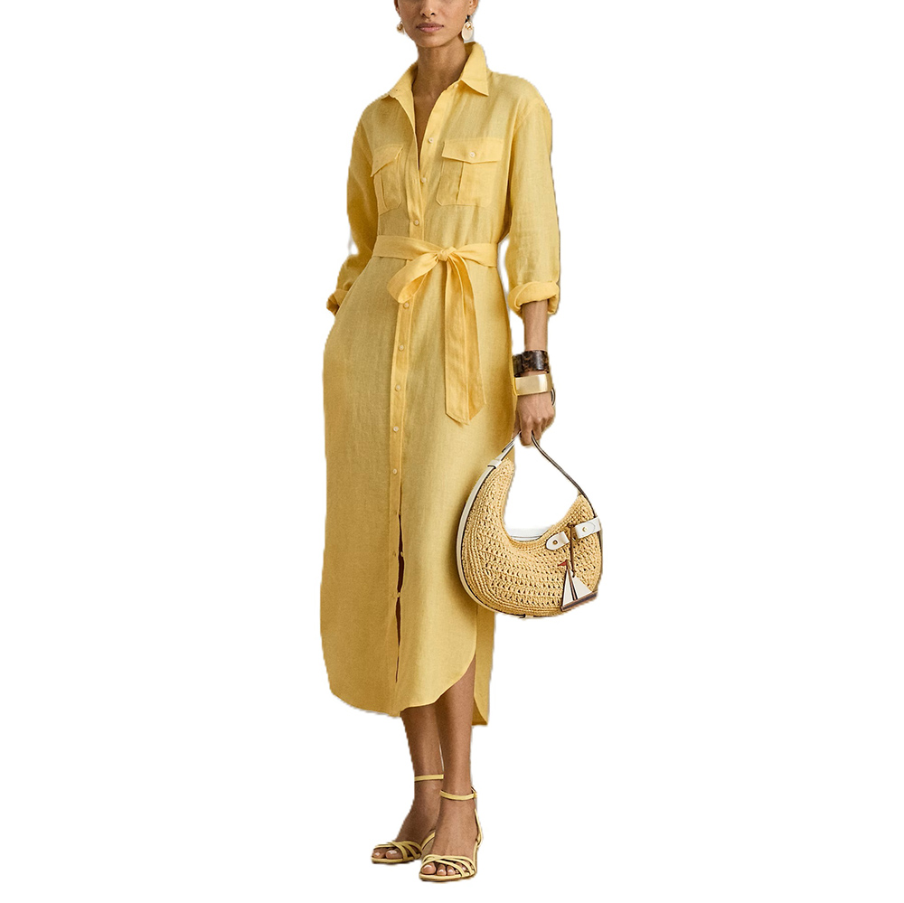 LAUREN RALPH LAUREN SOFT DRAPEY LINEN-WVN-DRESSES 200P13684005 1