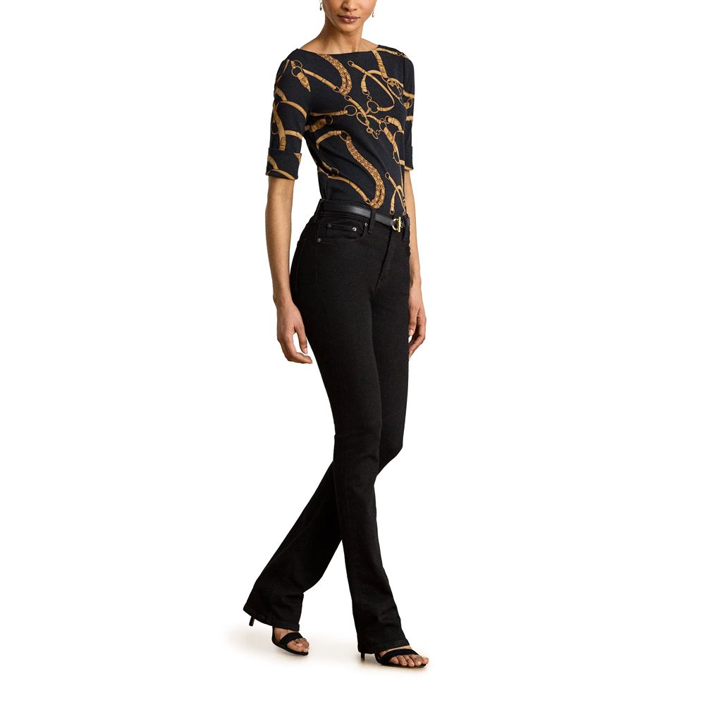 RALPH LAUREN REFINED STR 1X1 RIB-KNT-T-SHIRT 200P13948 4