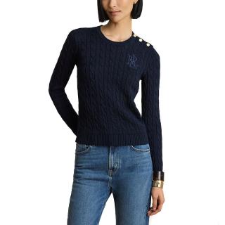 RALPH LAUREN BR RAYON PLTD CTN-SWEATER-PULLOVER 200P14039