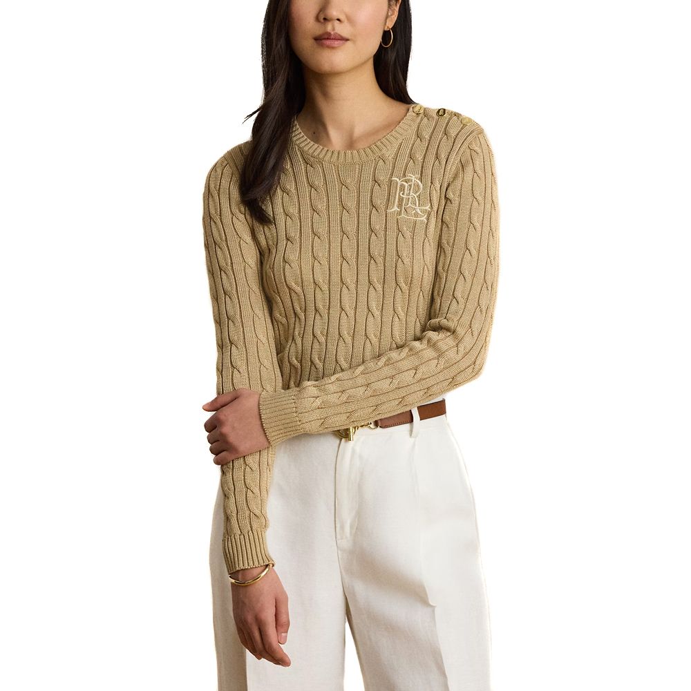 RALPH LAUREN BR RAYON PLTD CTN-SWEATER-PULLOVER 200P14039 1