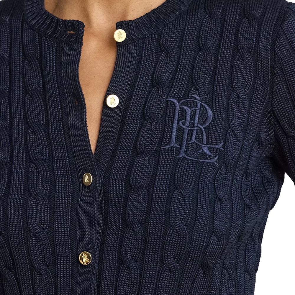 RALPH LAUREN BR RAYON PLTD CTN-SWEATER-CARDIGAN 200P14040 3