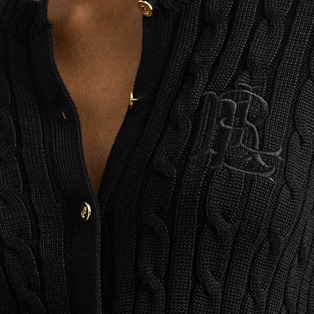 RALPH LAUREN BR RAYON PLTD CTN-SWEATER-CARDIGAN 200P14040 3