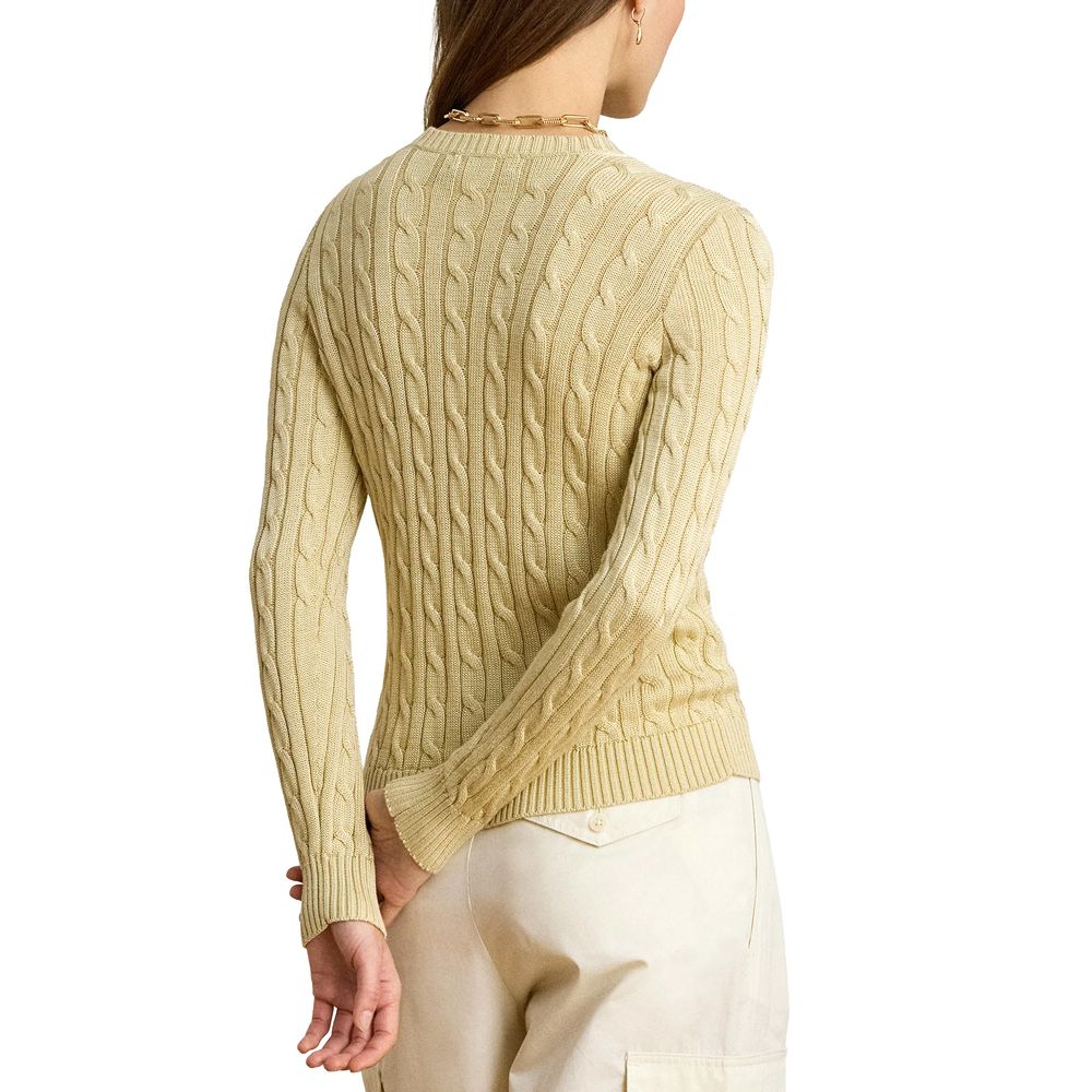RALPH LAUREN BR RAYON PLTD CTN-SWEATER-CARDIGAN 200P14040 2